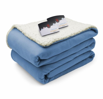 Biddeford Blankets Comfort Knit/Sherpa Electric Heated Blanket with Digital  Controller - Full - The Warming Store