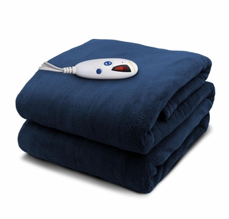 Biddeford Blankets Micro Plush Electric Heated Throw with Digital Controller  - The Warming Store