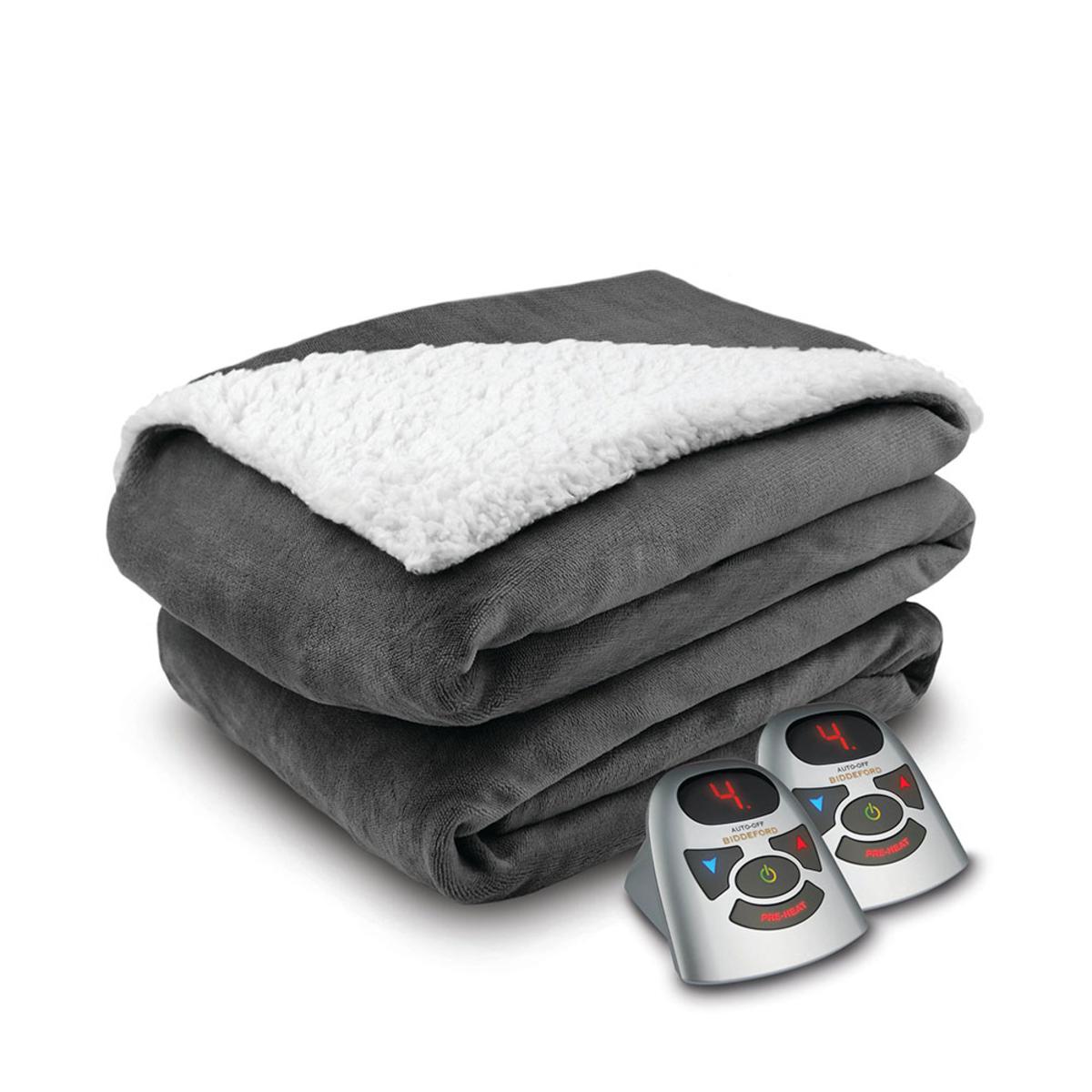 Biddeford Sherpa Heated Blanket