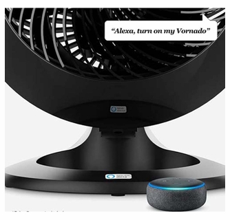 Vornado 660 AE Large Whole Room Works 4 Speeds Air Circulator Fan with  Alexa Enabled - Black - The Warming Store