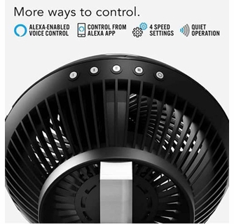 Vornado 660 AE Large Whole Room Works 4 Speeds Air Circulator Fan with  Alexa Enabled - Black - The Warming Store